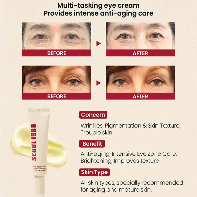 Korea Seoul 1988 Essence Retinol Black Ginseng Essence Face Essence Eye Cream Anti - aging Winter Moisturizing Cream Anti - drying - Shiny Leaf