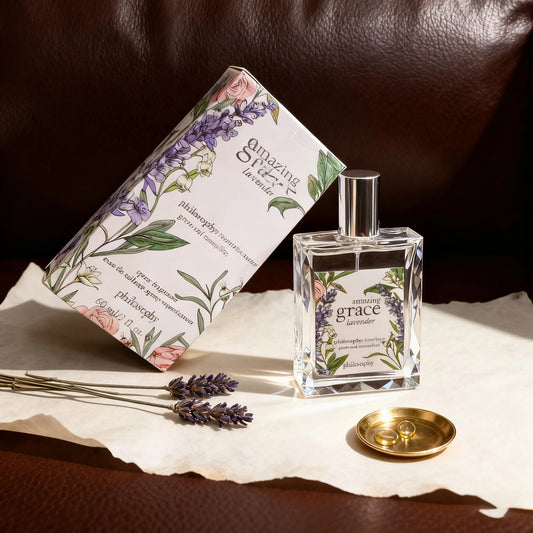 Amazing Grace Women's Eau de Toilette - Long - Lasting Floral Perfume with Bergamot, Muguet (Lilac) & Musk - Everyday & Special O - Shiny Leaf