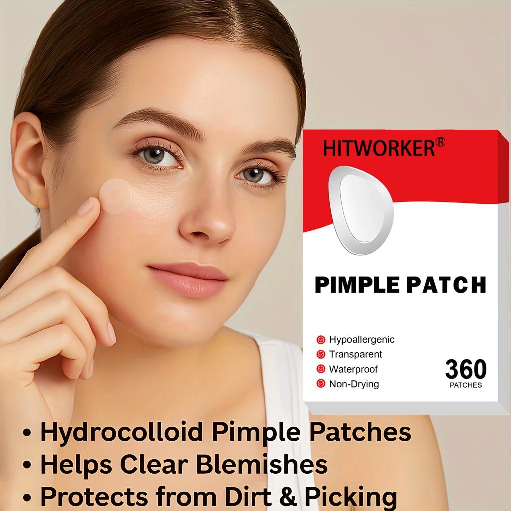360Count Acne Patch, Covers Pimple And Acne, Acne Pimple Patch for Covering Zits And Blemishes, Spot Stickers for Face And Skin - Shiny Leaf