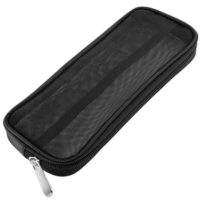 Makeup Brush Travel Case Cosmetic Toiletry Bag Organizer for Men Women Beauty Tools Mesh Dopp Kit Pouch Wash Storage Accessories - Shiny Leaf
