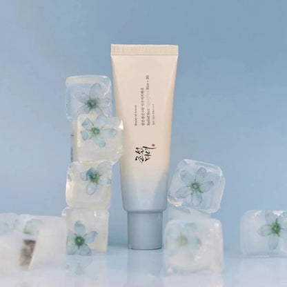 Korean Brand Refreshing Toner Moisturizing Face Cream Eye Cream Skin Essence Oil Rice Probiotic Skincare Set Sunblock Sunscreen - Shiny Leaf