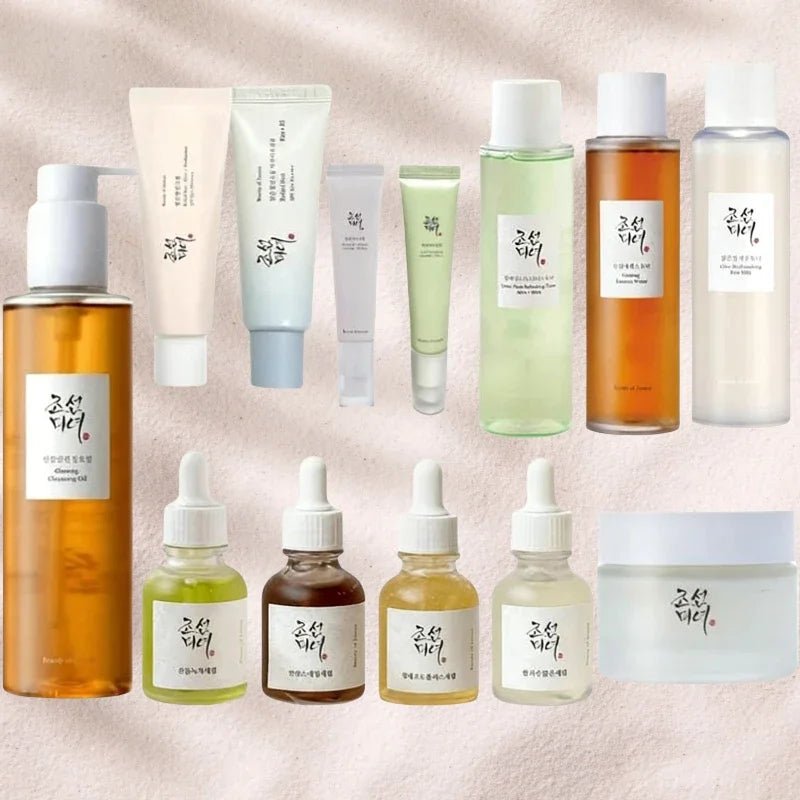 Korean Brand Refreshing Toner Moisturizing Face Cream Eye Cream Skin Essence Oil Rice Probiotic Skincare Set Sunblock Sunscreen - Shiny Leaf